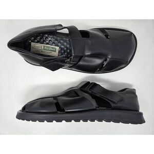 Josef Seibel Mens Black Leather Fisherman Sandals EU 41 Hook Loop Comfort Shoes Amazon.com | Josef Seibel Jeremy Men main image 4